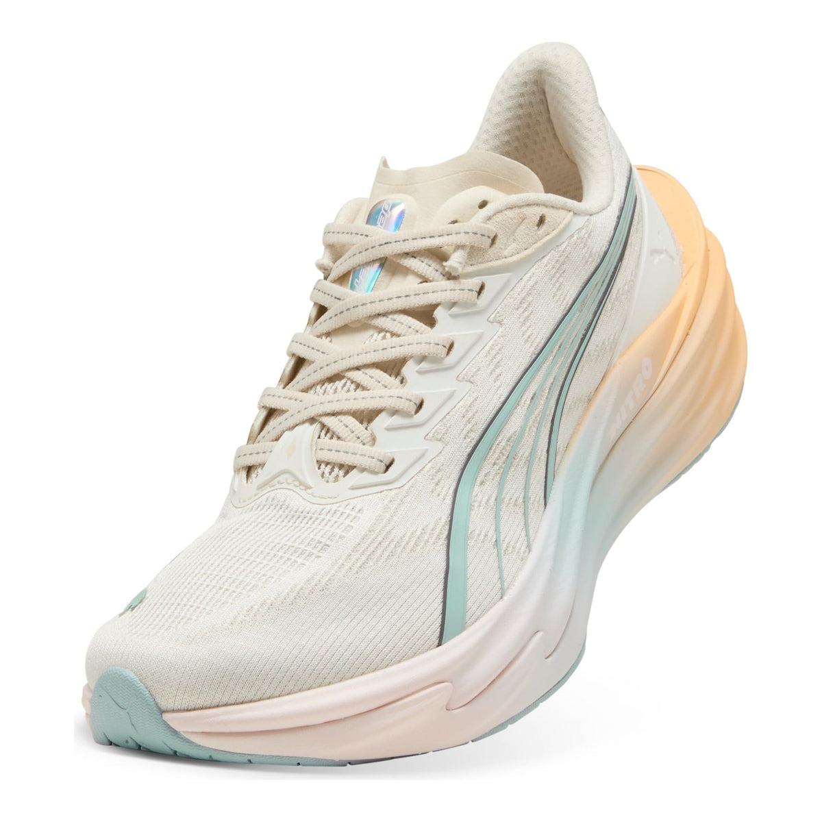 PUMA Deviate Nitro 4 RC Women's Running Shoes — Warm White/Lucite/Vapor Gray