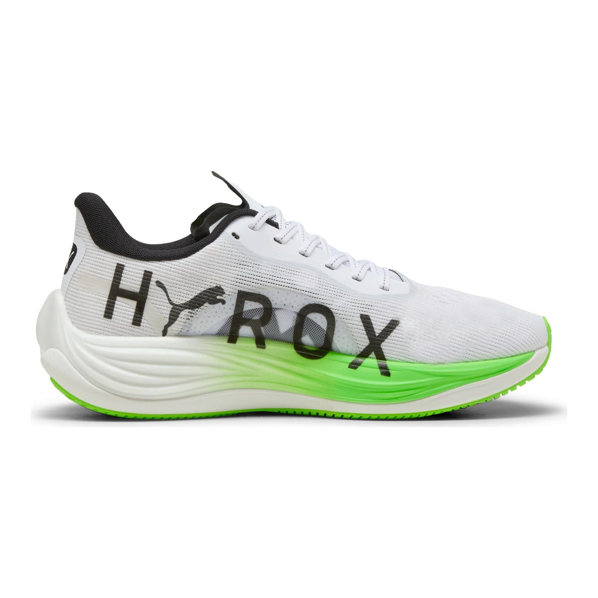 PUMA Velocity Nitro 3 HYROX Men's Running Shoes — PUMA White/Green Glare