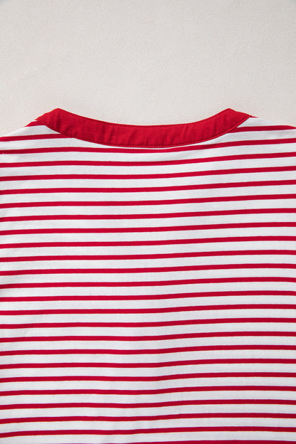 Threaded Pear Wrenley 4 Sleeve Patchwork Top