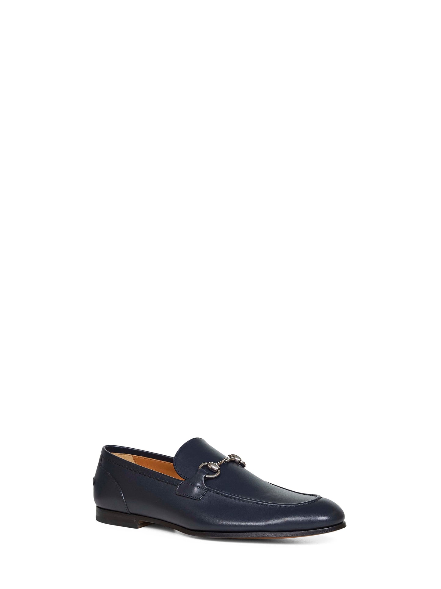 Dark Blue Leather Jordaan Loafers