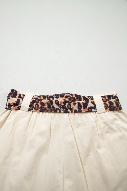 Threaded Pear Ariel Pleated Wide Leg Shorts