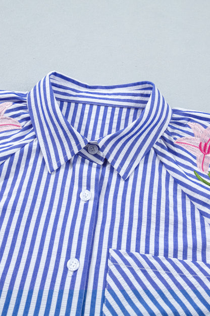Threaded Pear Promise Puff Sleeve Down Shirt