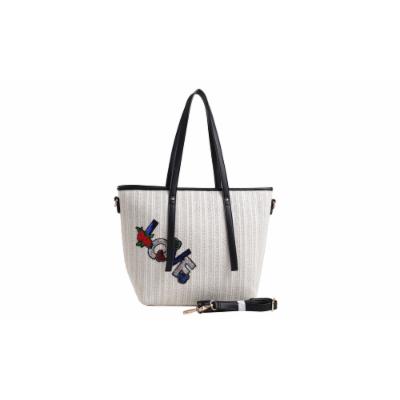 MKF Collection by Mia K. - Hampton Woven Beach Tote Bag