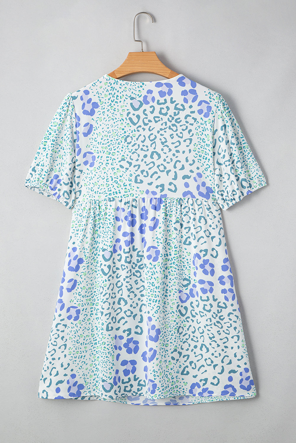 Threaded Pear Lacey Puff Sleeve Mini Dress