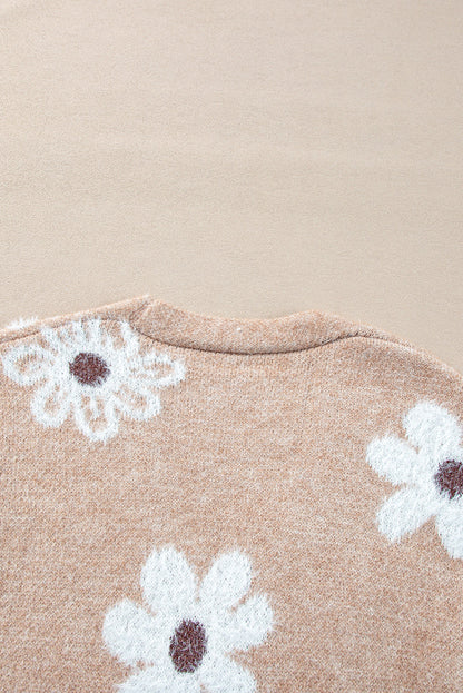 Threaded Pear Keily Print Knitted Up Cardigan