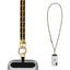 Gold Chain with Black Vegan Leather