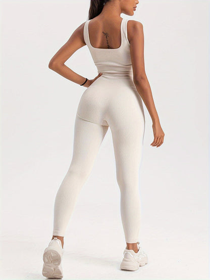 4 Pack Women’s Ribbed Sleeveless Jumpsuit