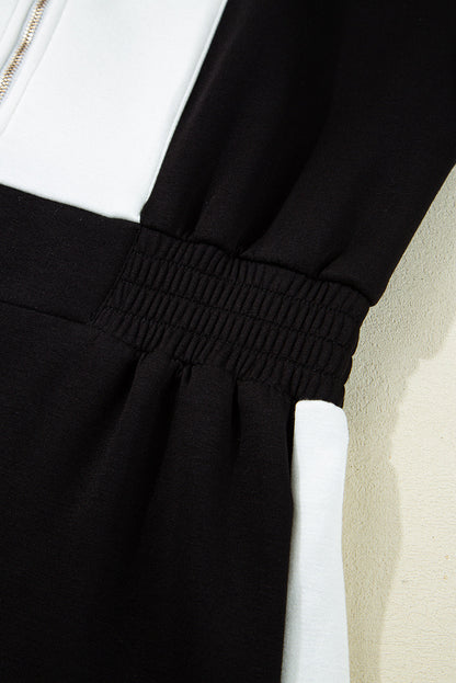 Threaded Pear Olivia Patchwork Zip Front Romper