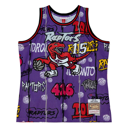 Mitchell & Ness Men's Slap Sticker Swingman Jersey Raptors 1998 Vince Carter Jerseys