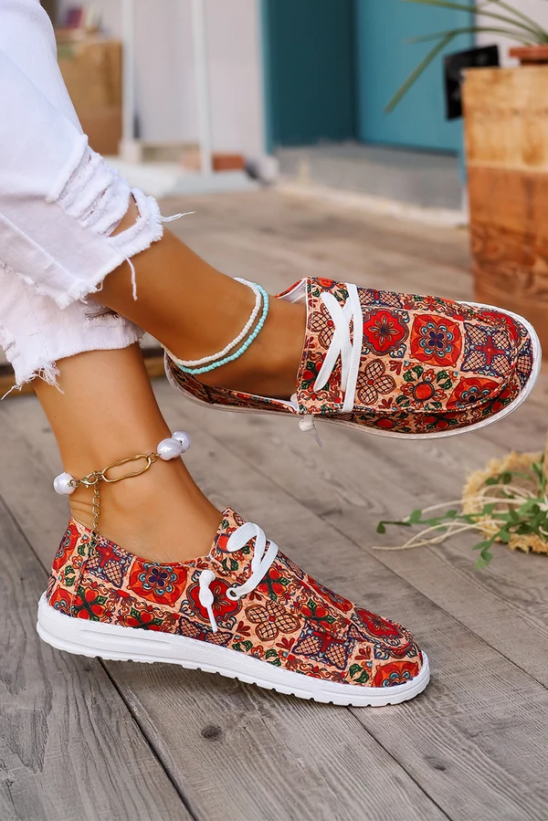 Threaded Pear Aria Flat Slip On Shoes