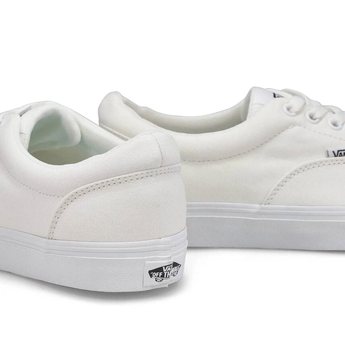 Vans Doheny Men's Sneakers — White Canvas Low-Top
