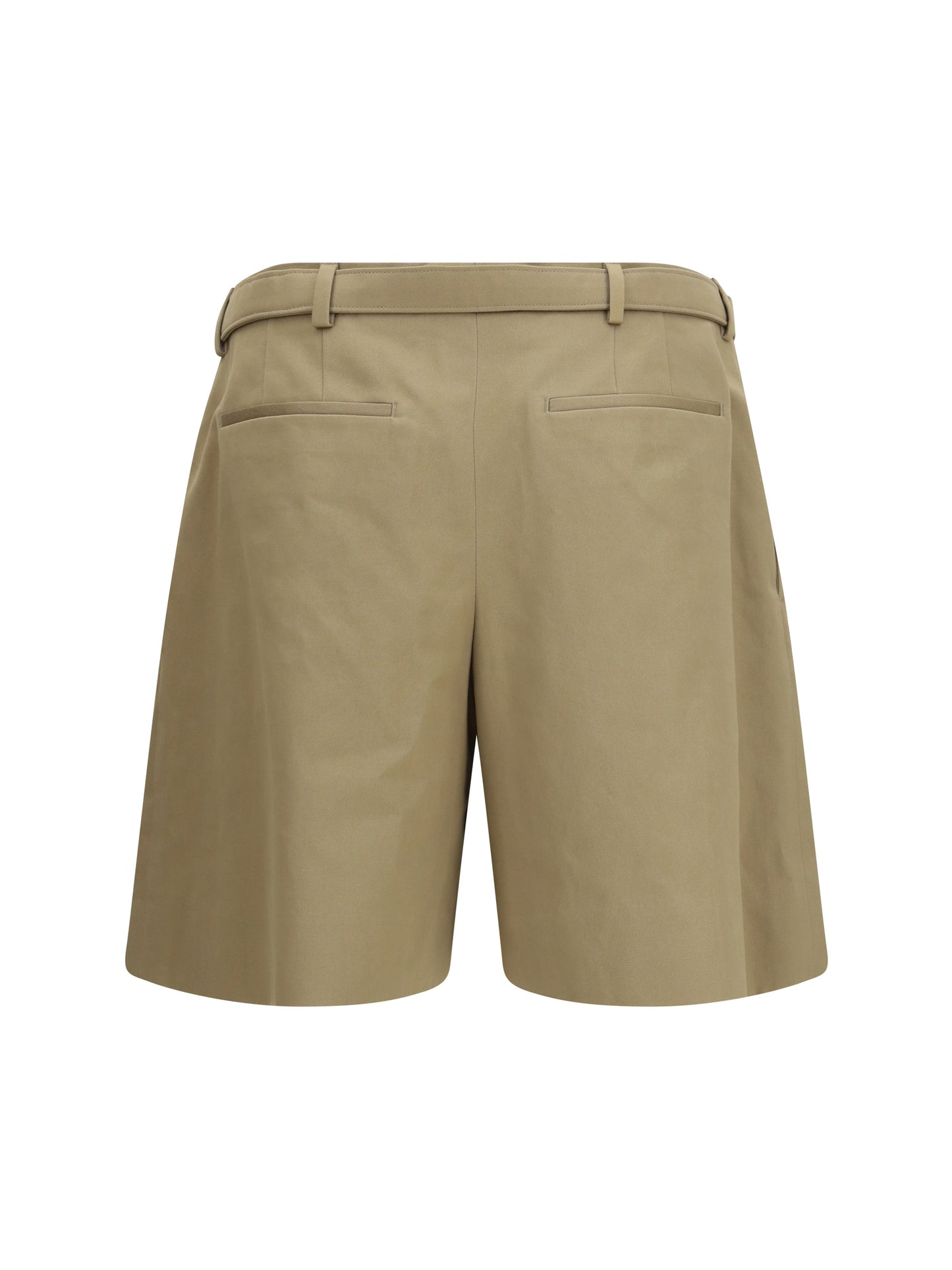 Pleated Belt Shorts Teak