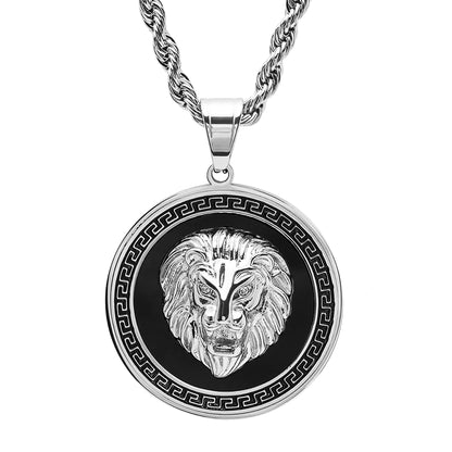 Regal Lion Medallion Necklace