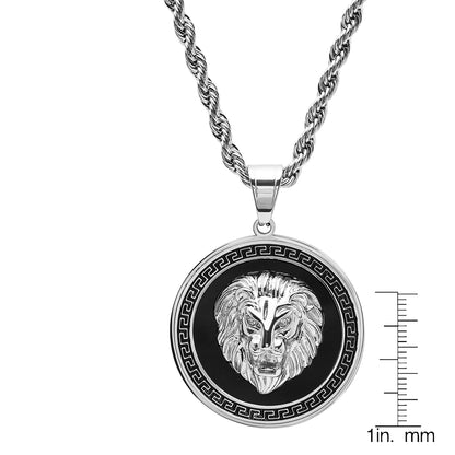 Regal Lion Medallion Necklace