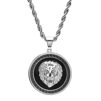 Regal Lion Medallion Necklace