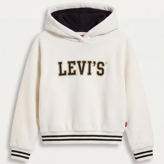 Levi's Girls' Holiday Meet and Greet Hoodie, White