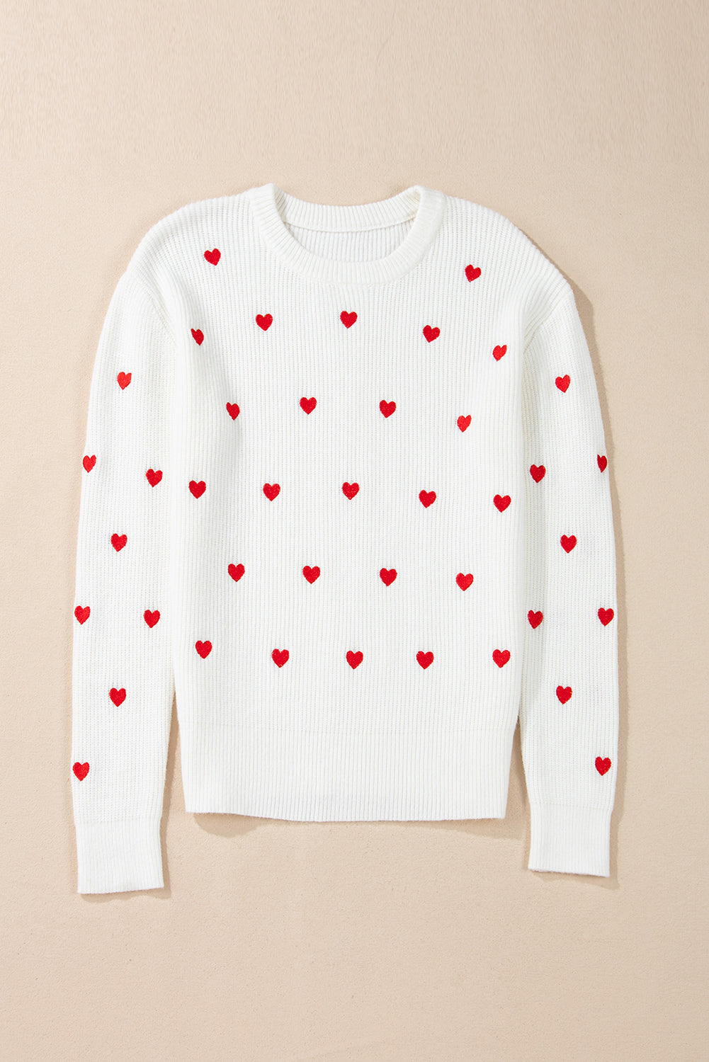Gracie Heart Sweater - Threaded Pear