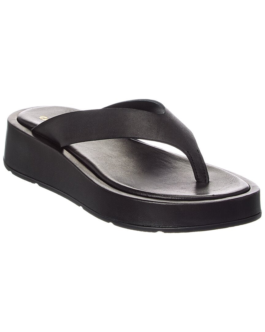 1 Black leather-