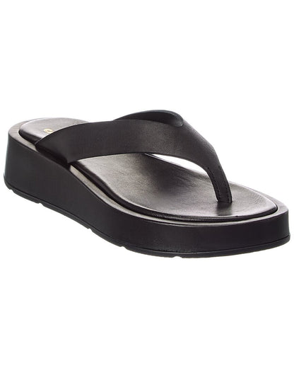 1 Black leather-