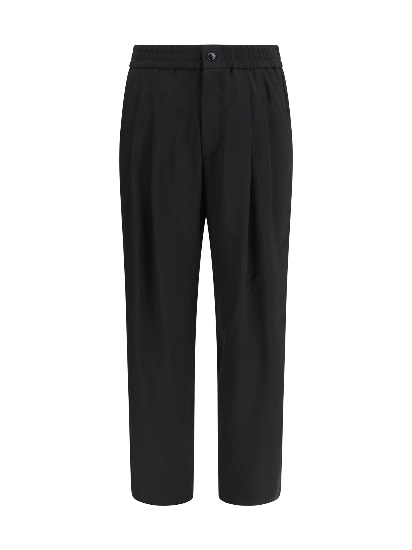 Wide-Leg Viscose Pants Black Beauty