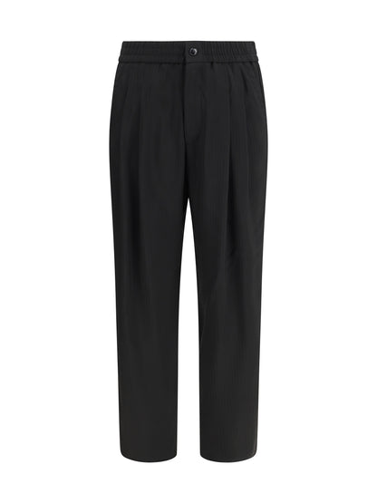 Wide-Leg Viscose Pants Black Beauty