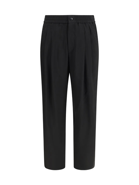 Wide-Leg Viscose Pants Black Beauty