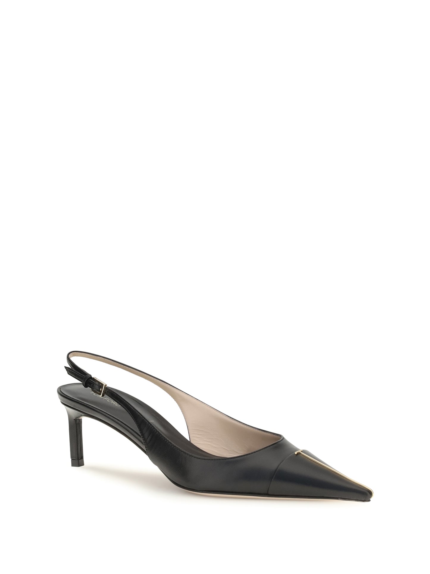 Pumps Leather Slingback Black