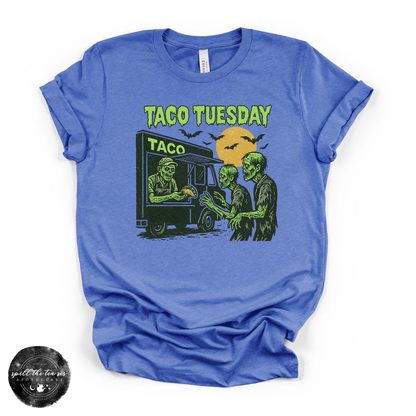 Taco Tuesday Zombie Tee | Funny Zombie Graphic T-Shirt
