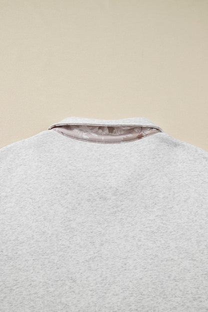 Threaded Pear Olivia Patchwork Zipped Collar Pullover