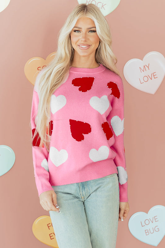 Threaded Pear Aliyah Pattern Valentines Day Sweater