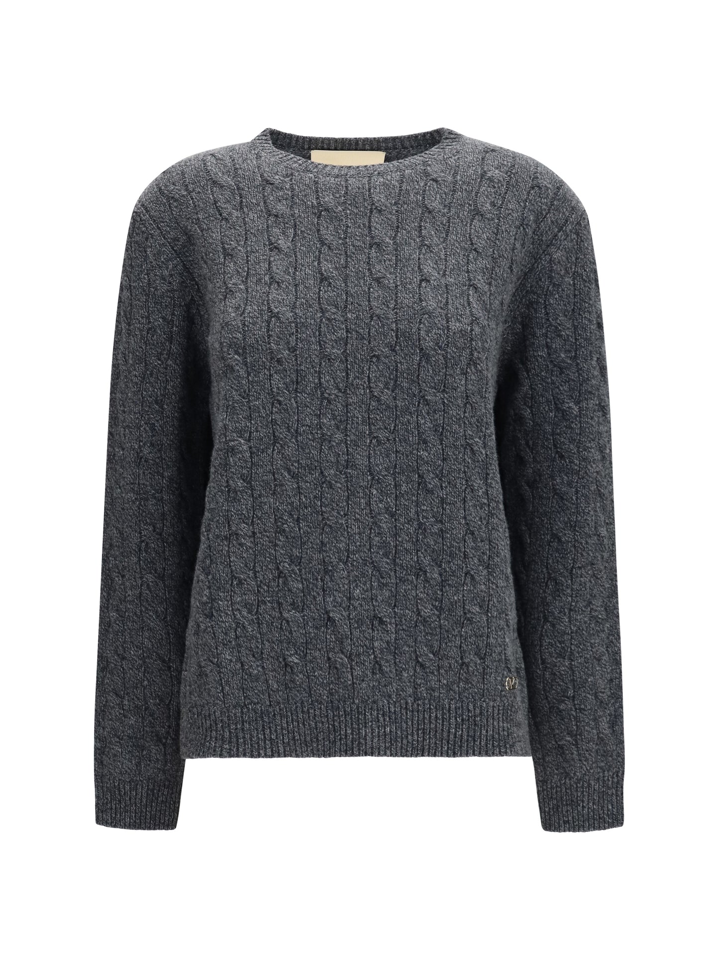 Sweater Virgin Wool Anthracite Melange