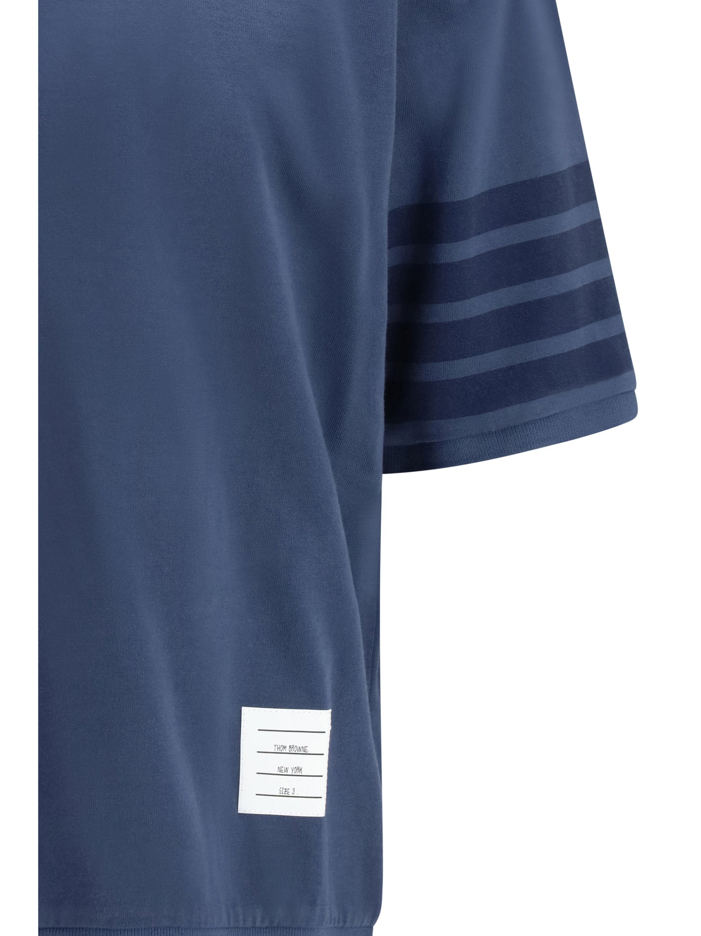 Cotton T-Shirt 4-Bar Navy