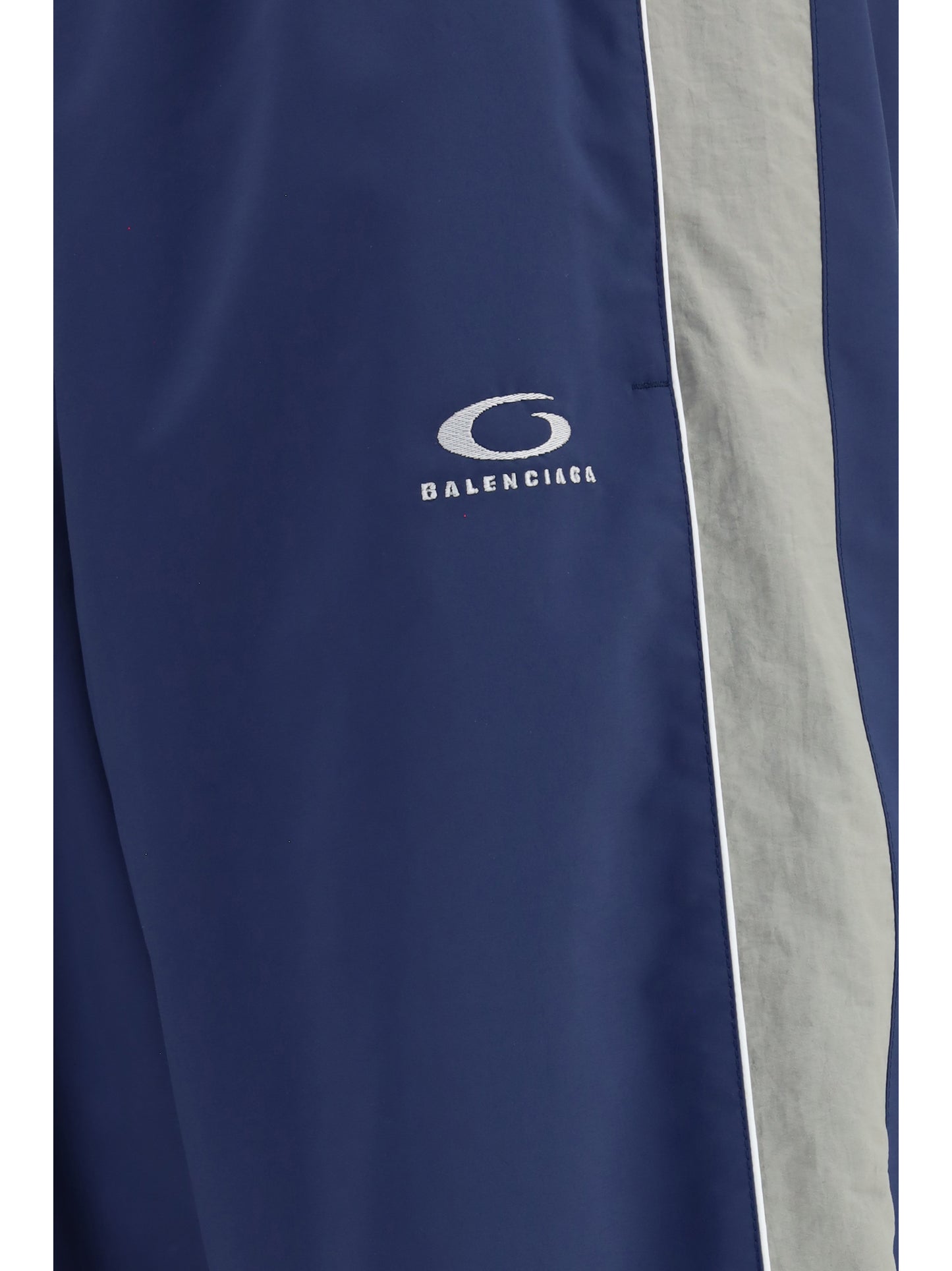 Track Pants Technical Satin Marine Blue