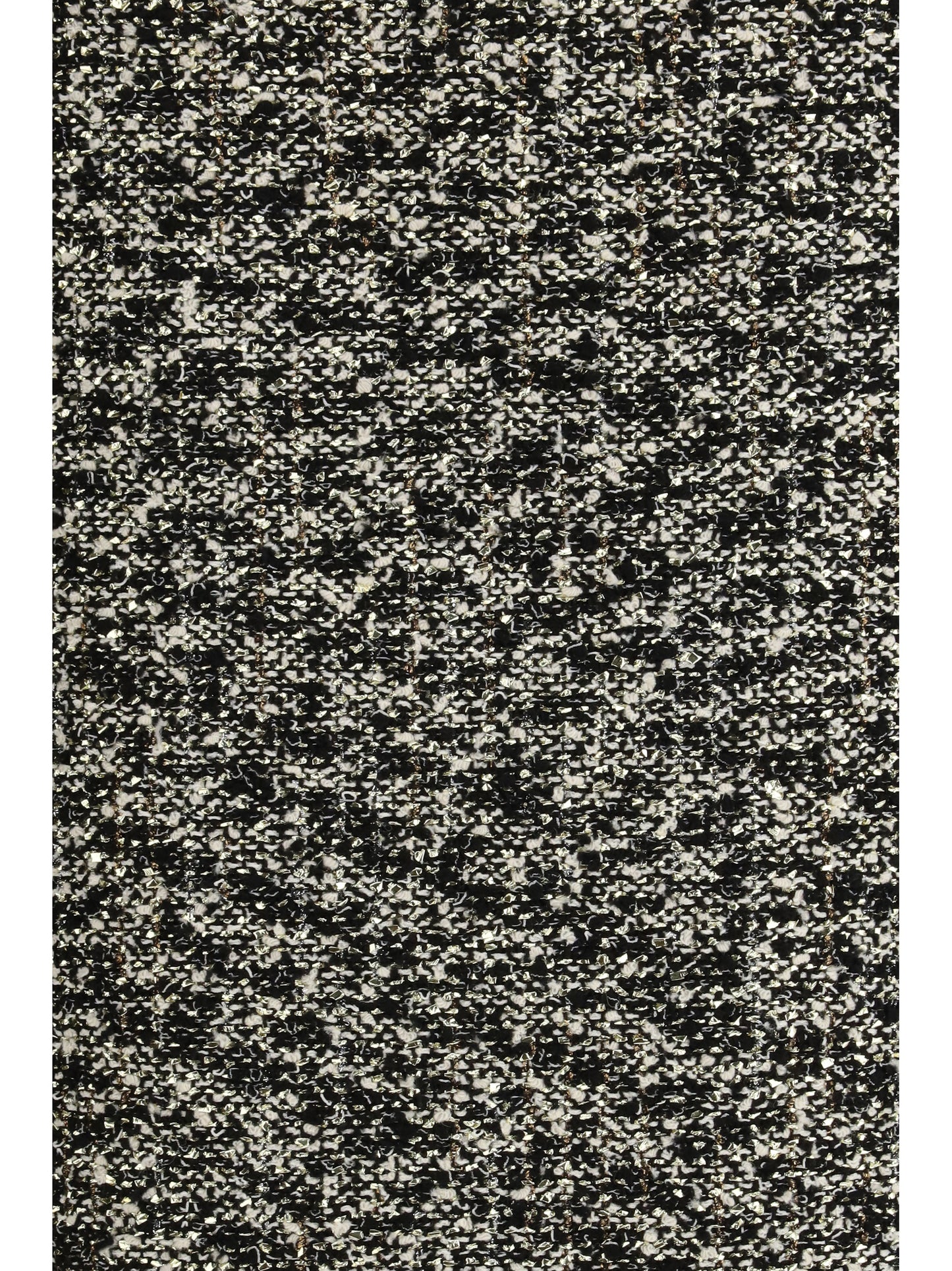 Midi Skirt Laminated Bouclé Black/White/Multicolour