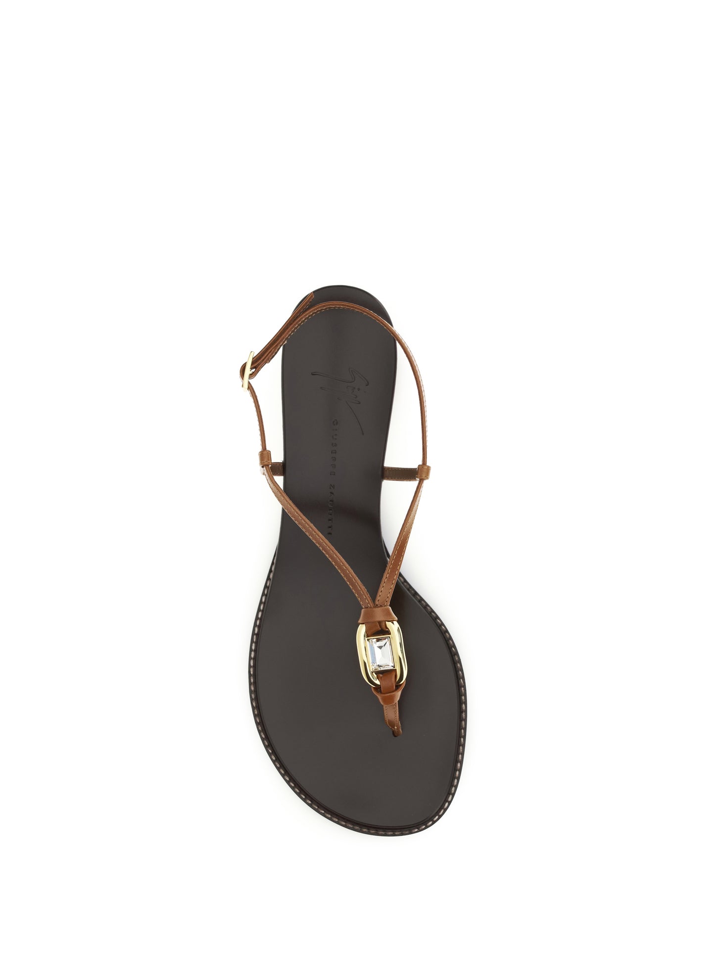 Sandals Amhelia Tan Leather