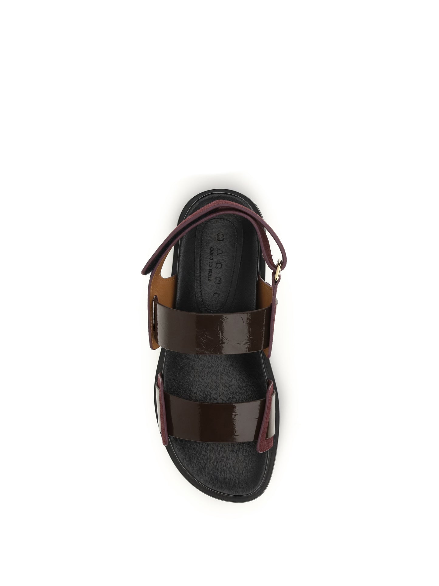 Sandals Fussbett Dark Brown/Bordeaux