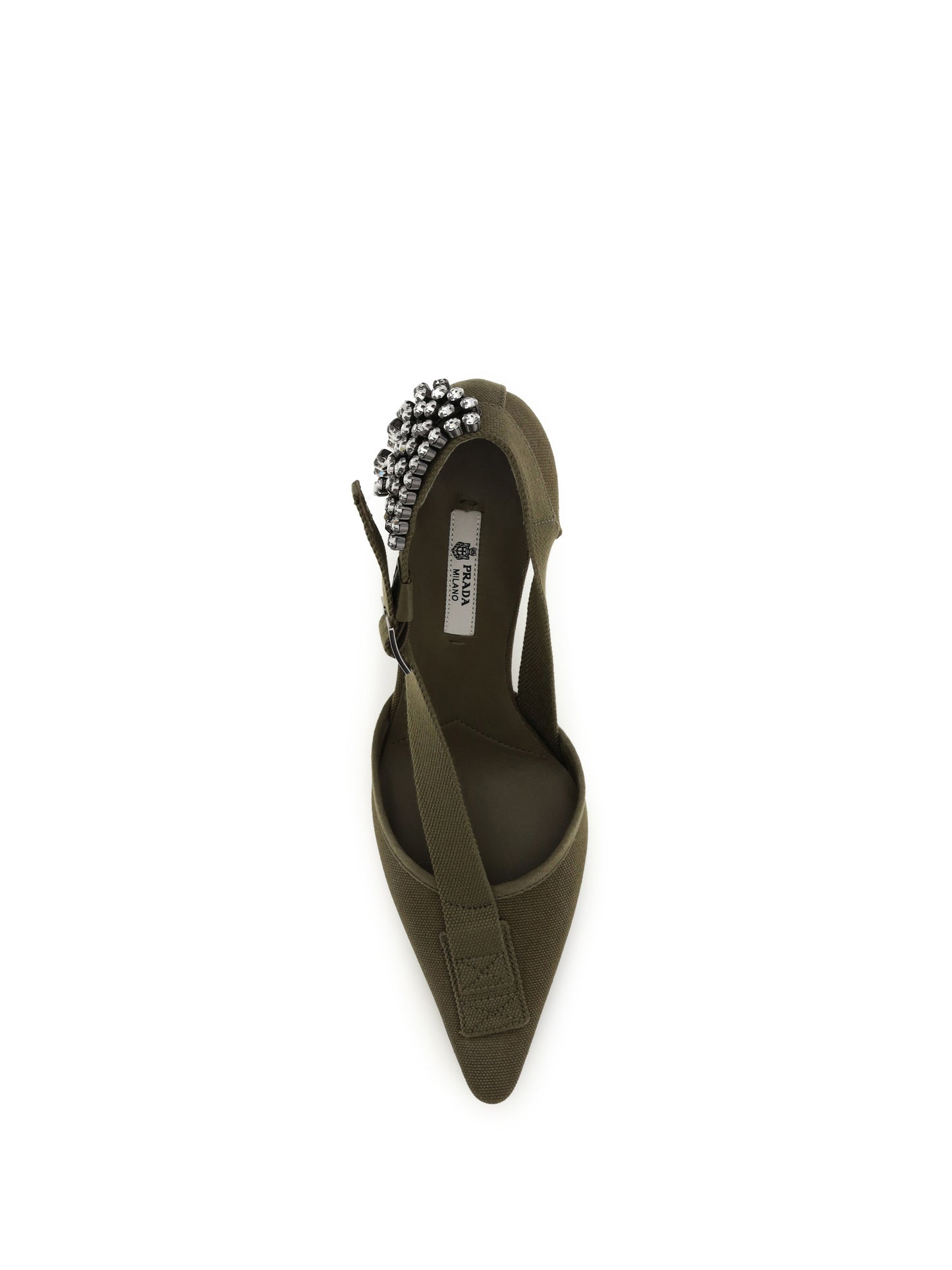 Pumps in Canvas Military Green