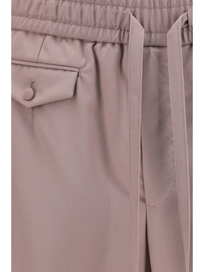 Wool Jogging Pants Brown