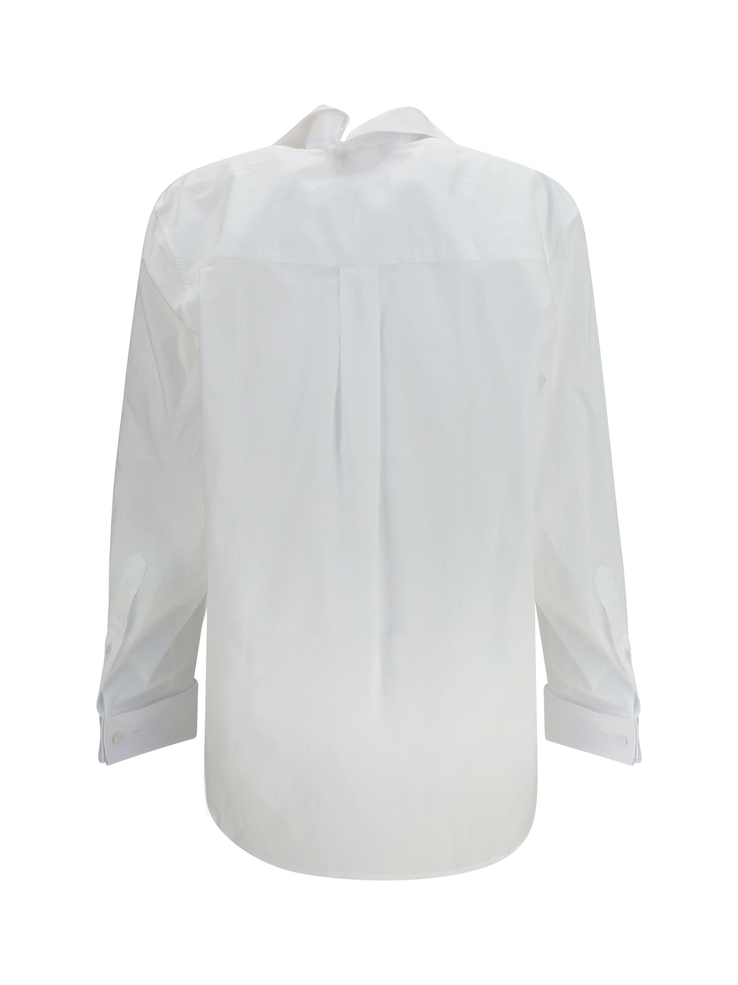 Shirt Elasticated Collar White Pinstripes