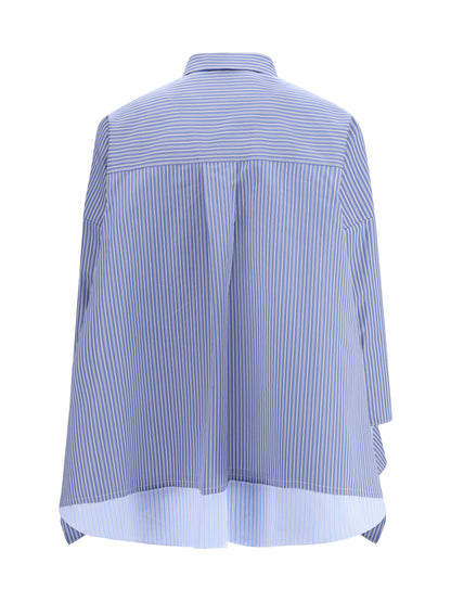 Shirt Poplin Blue Stripe