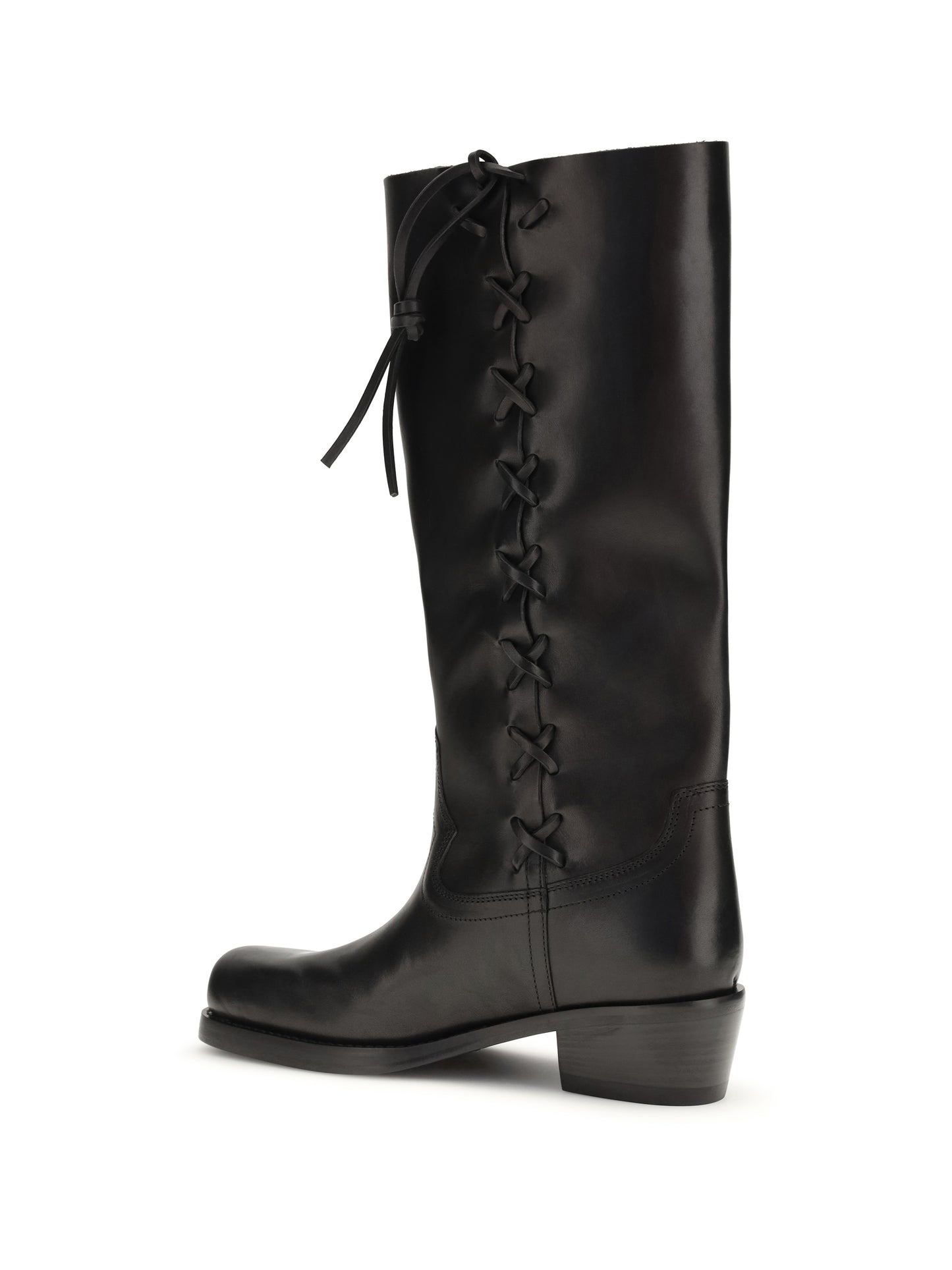 Boots Roxanne Black Calfskin