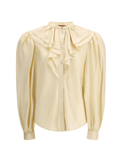 Shirt Silk Twill Beige