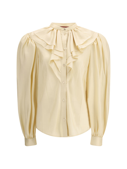 Shirt Silk Twill Beige