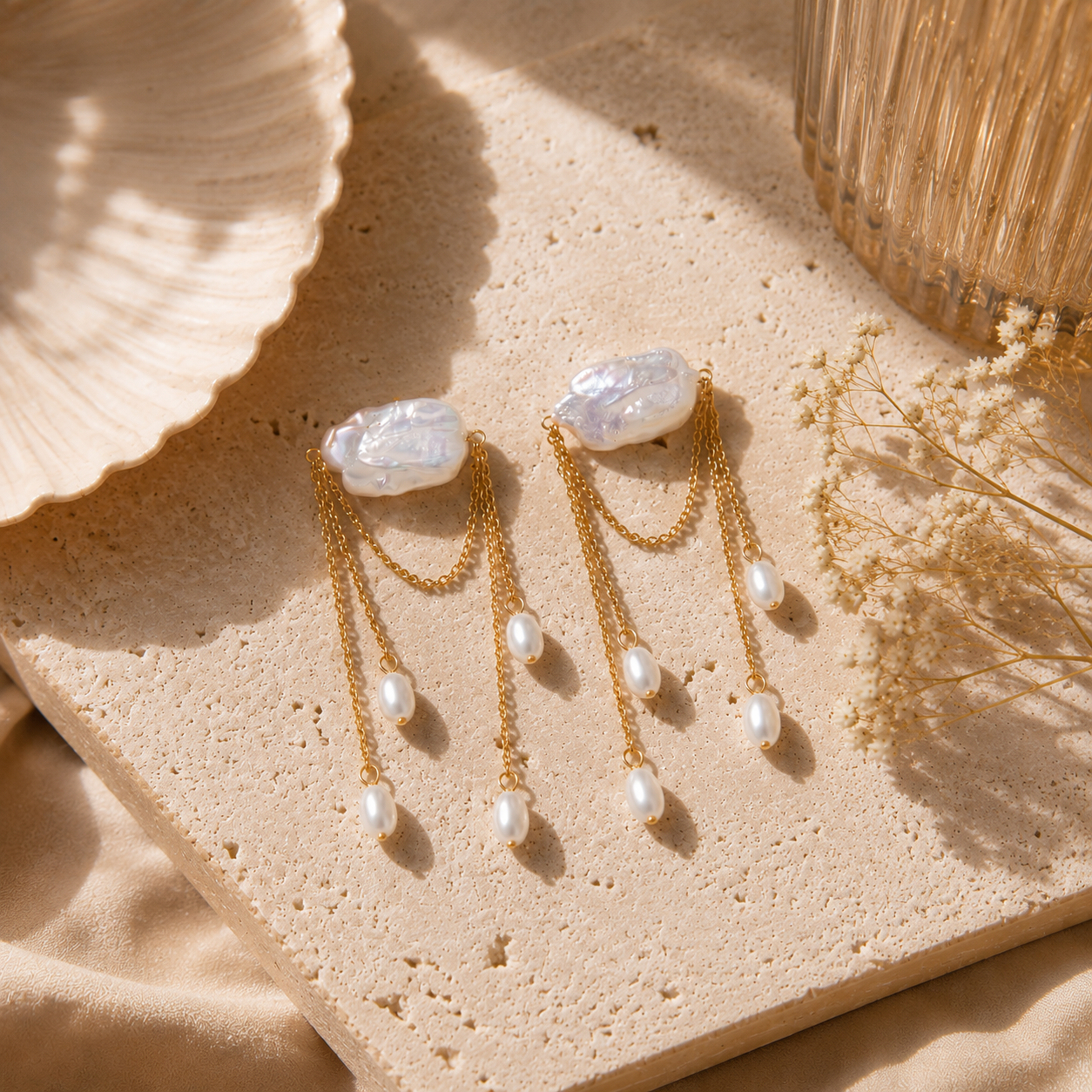 AZURE Pearl Earrings