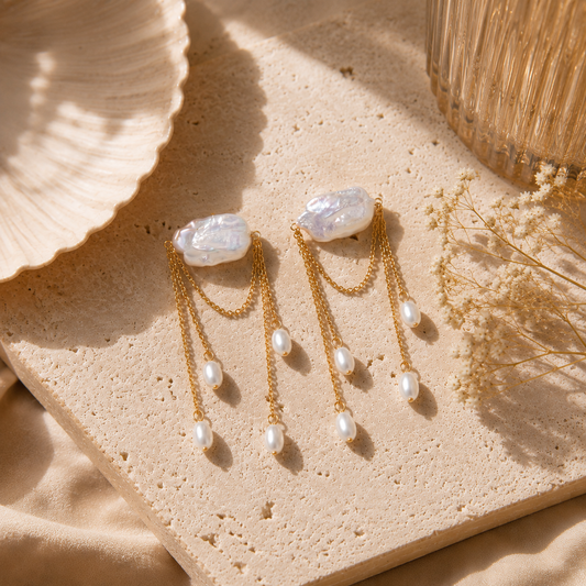 AZURE Pearl Earrings