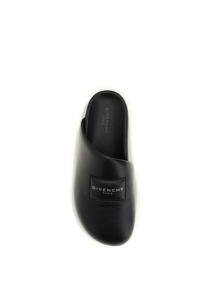 Leather Mules Black