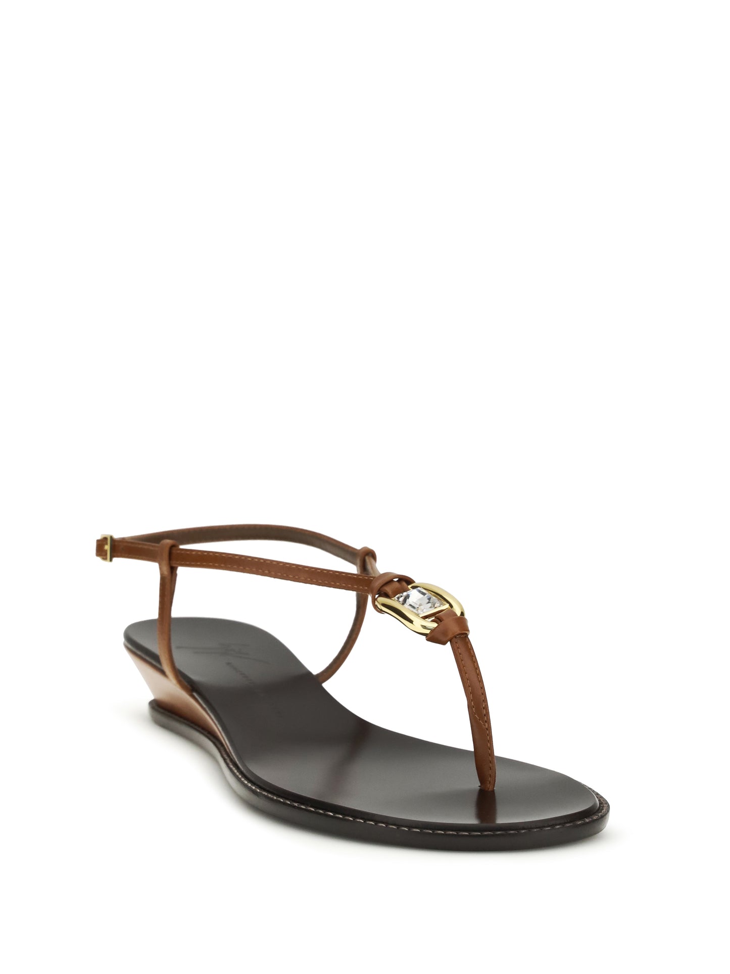 Sandals Amhelia Tan Leather