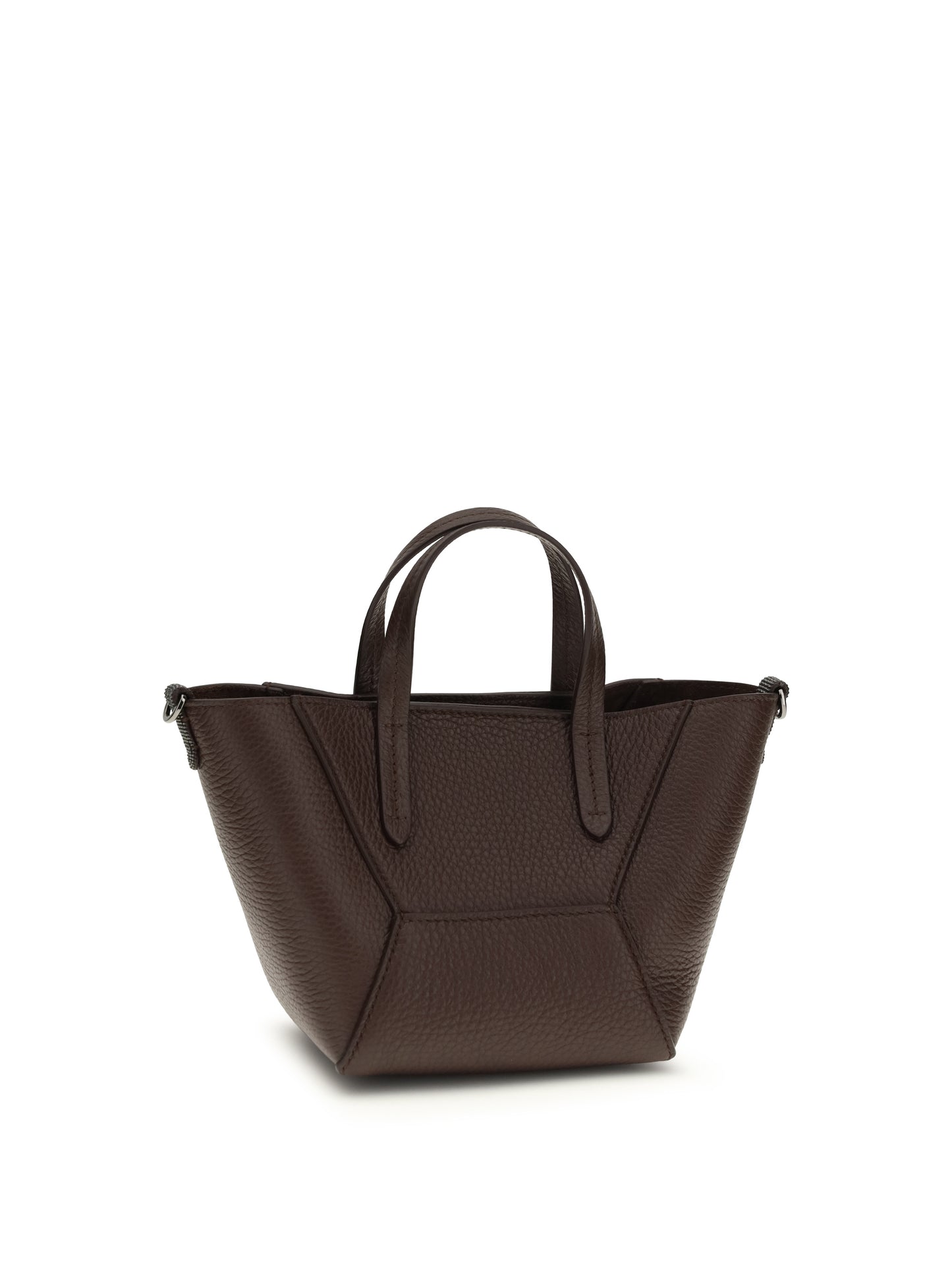 Leather Handbag Burgundy