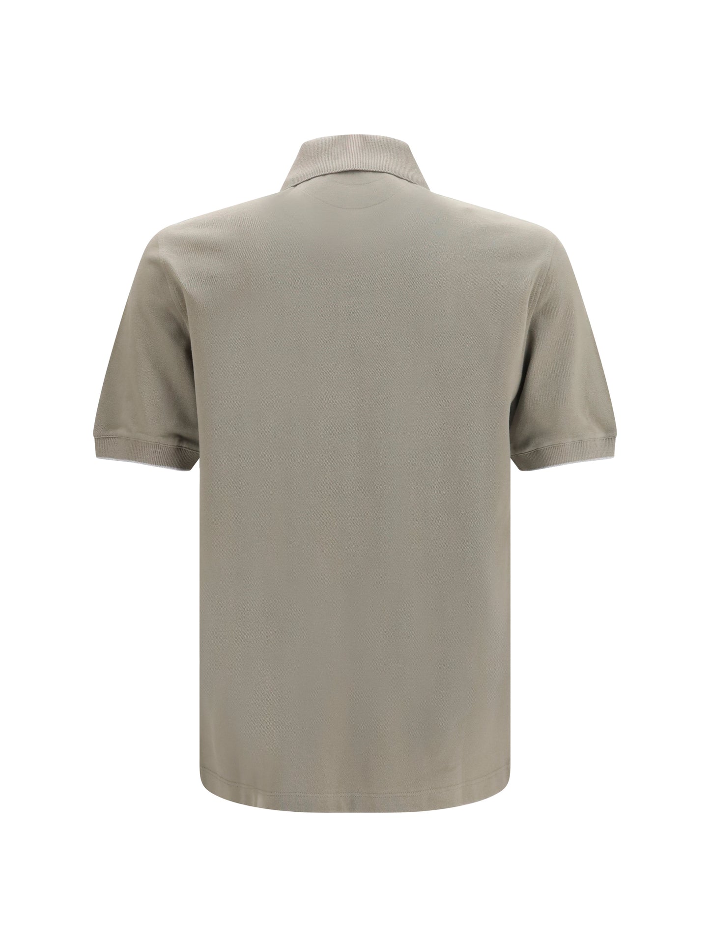 Polo Shirt Cotton Khaki/Grey
