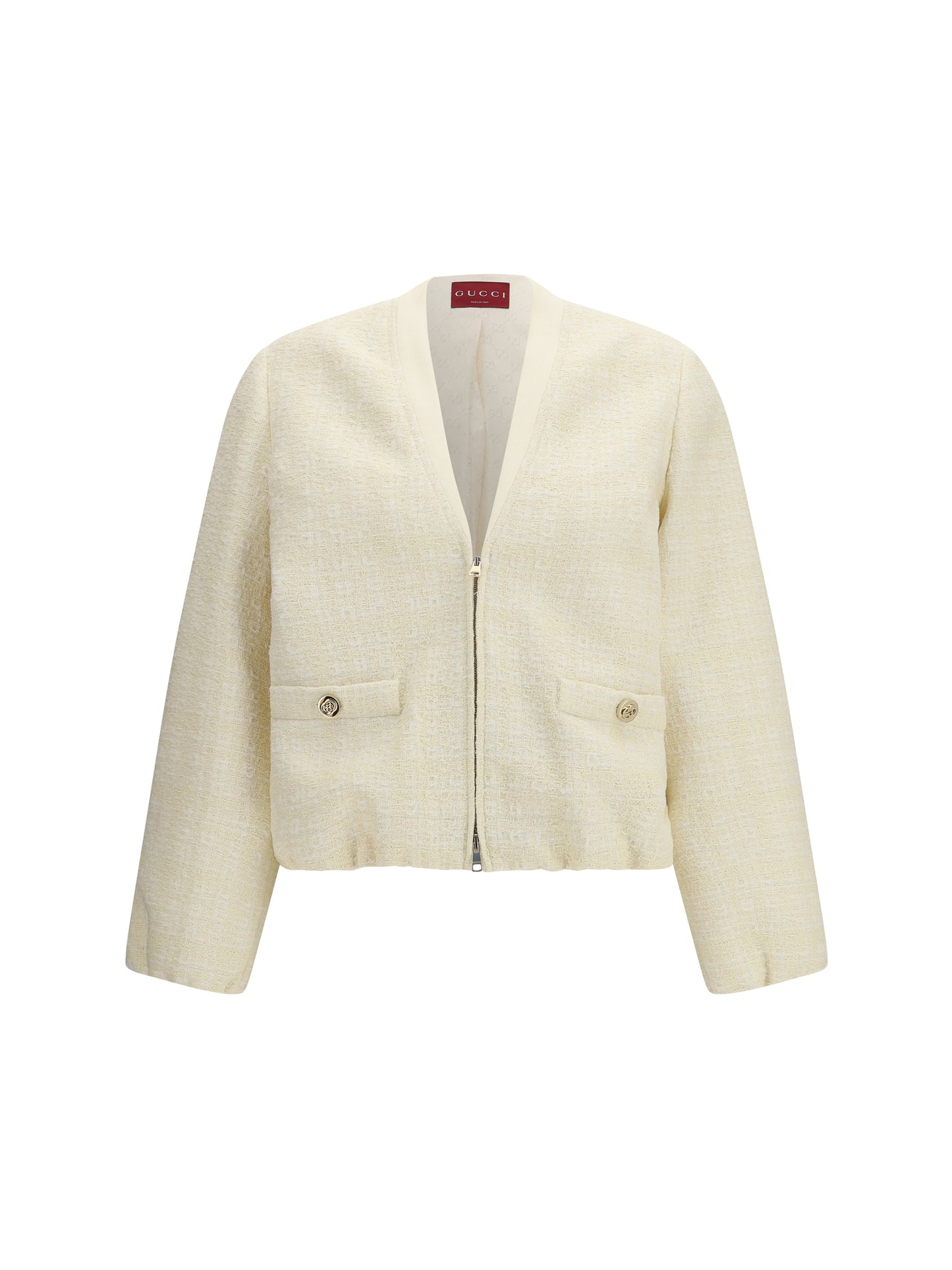 Tweed Jacket Beige/White